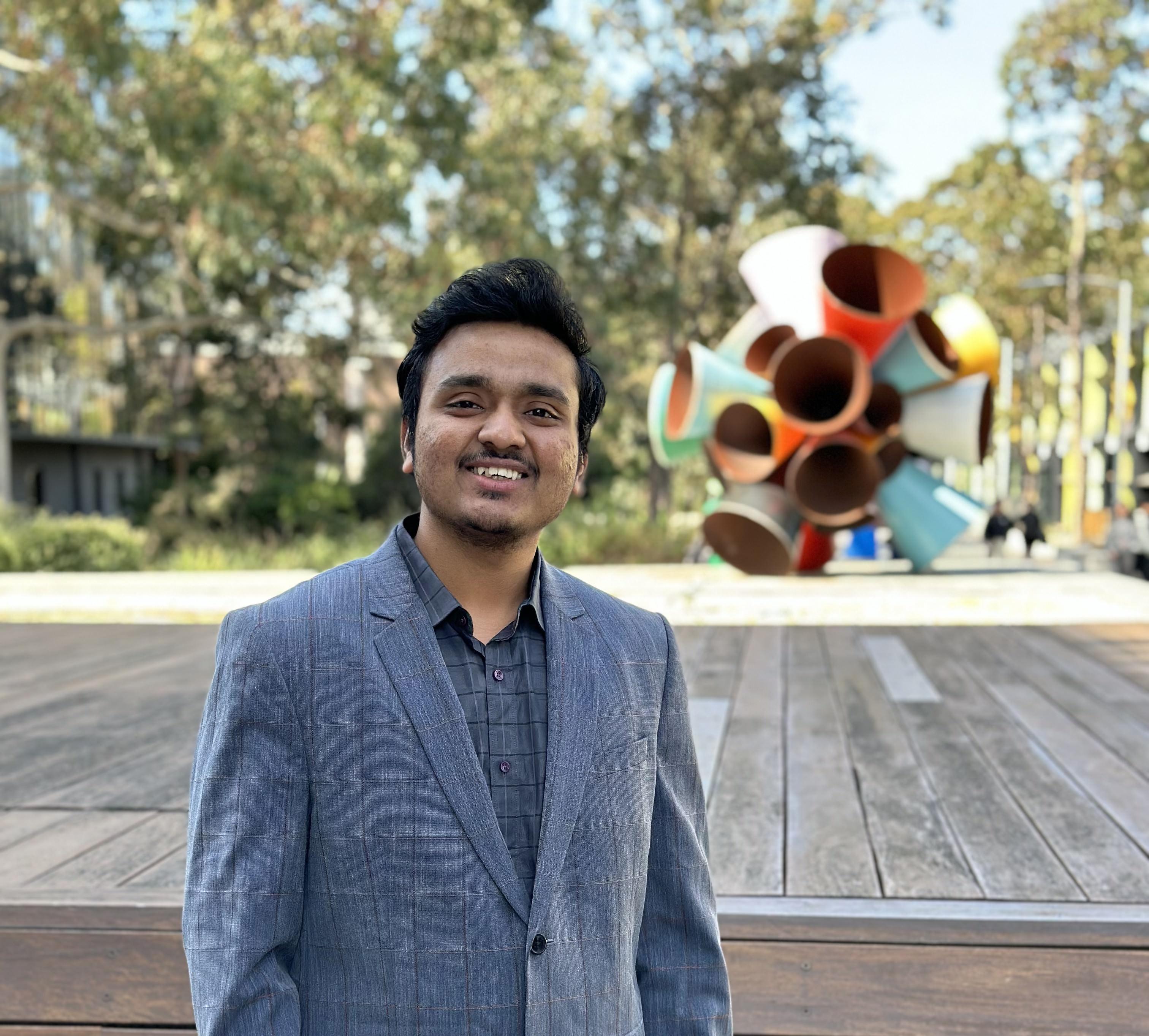 Anirudh Chidambaram outdoors in Melbourne